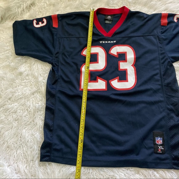 NFL Team Apparel HOUSTON TEXANS ARIAN FOSTER #23 BLUE ~Sz Youth XL 28-20 - Picture 5 of 6